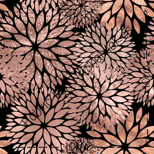 ROUND 8 Extra - Rose Gold Dahlias