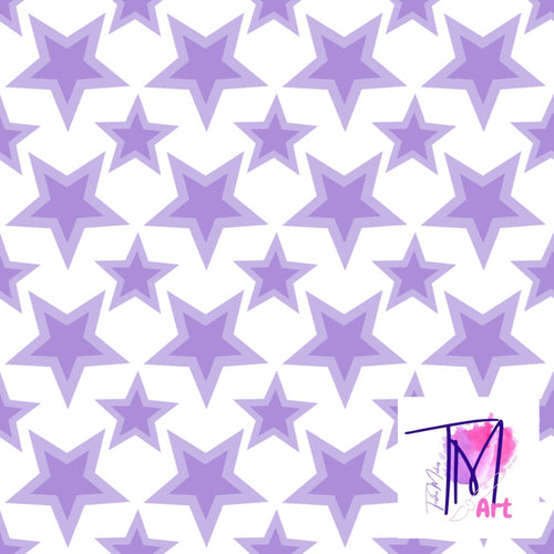 031 Purple Stars - Seamless Pattern (UNLIMITED)