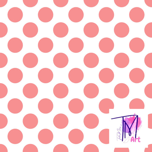 022 Polkadots in Peach - Seamless Pattern (UNLIMITED)