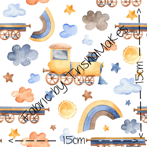 THEME ROUND 6 - Watercolour Trains