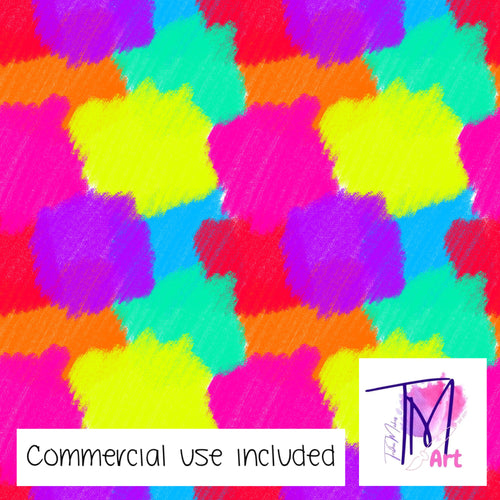 080 Neon Swatches - Seamless Pattern (UNLIMITED)