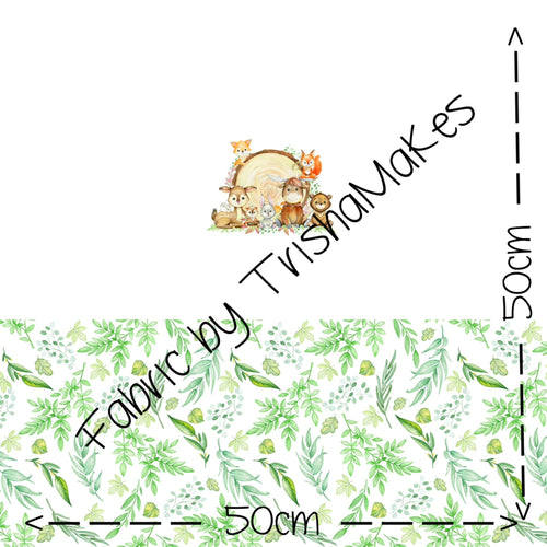 ROUND 24 - Woodlands Animals Panel Nappy Cuts