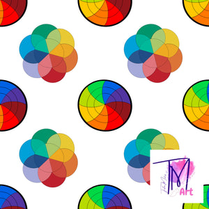 008 Rainbow Colour Charts - Seamless Pattern (UNLIMITED)