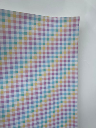 A4 Sheet SZW Vinyl - Mini Rainbow Checker Print