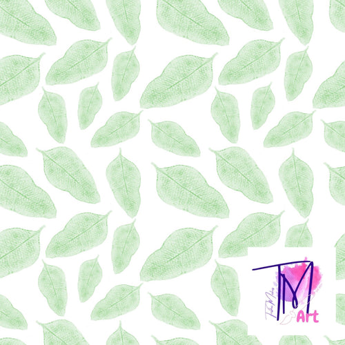 045 Inked Leaf Green - Seamless Pattern (UNLIMITED)