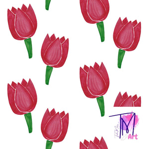 001 Tulips - Seamless Pattern (UNLIMITED)