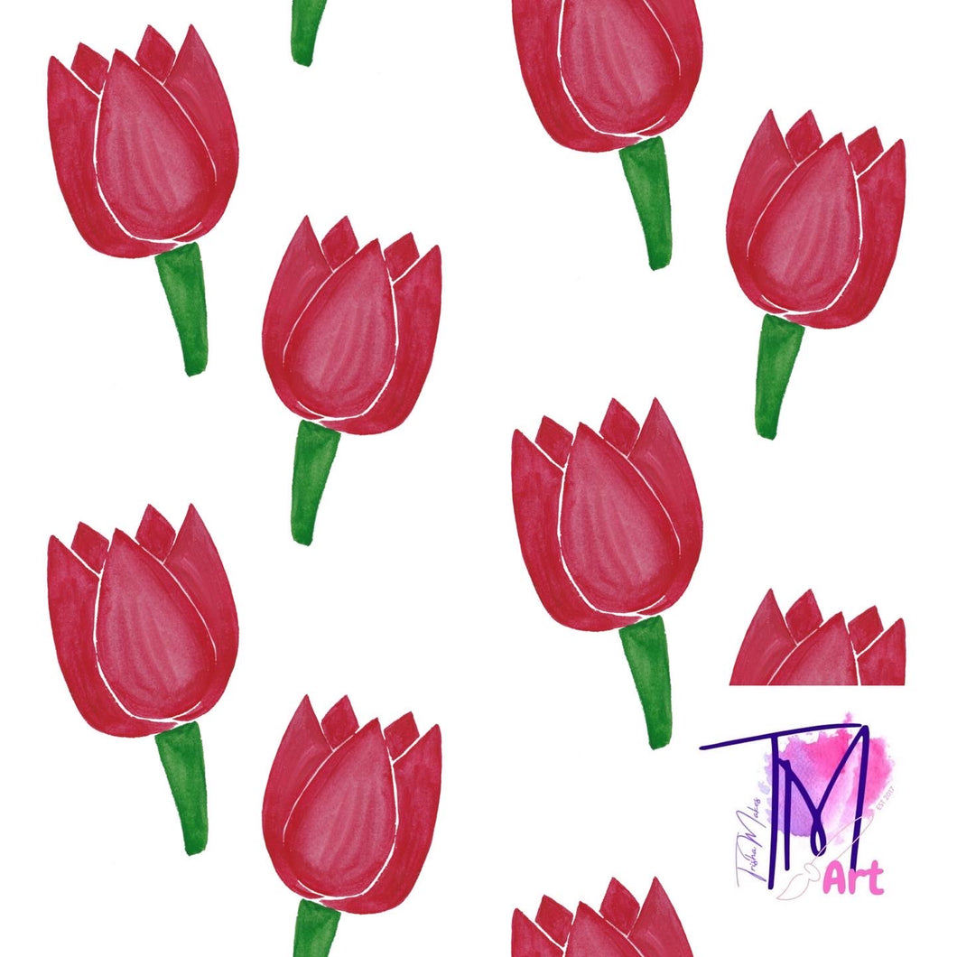 001 Tulips - Seamless Pattern (UNLIMITED)