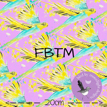 Load image into Gallery viewer, ROUND 29 - Exclusive Watercolour Budgies on Pink PUL