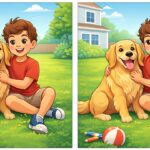 12-Second Challenge: Spot 3 Differences in the Boy and Dog Picture