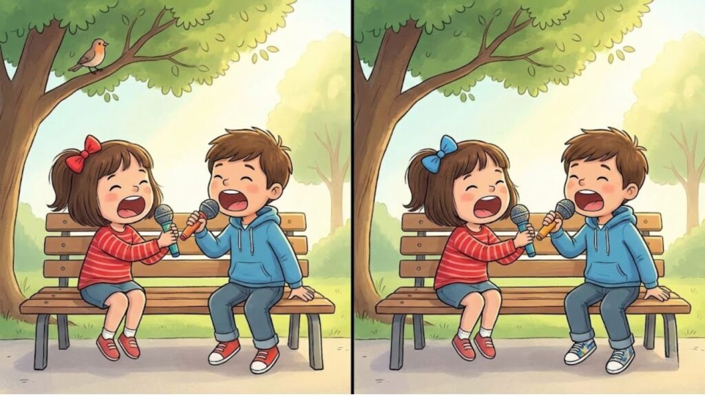 9-Second Visual Challenge: Spot the 3 Differences in the Girl and Boy Shouting Image